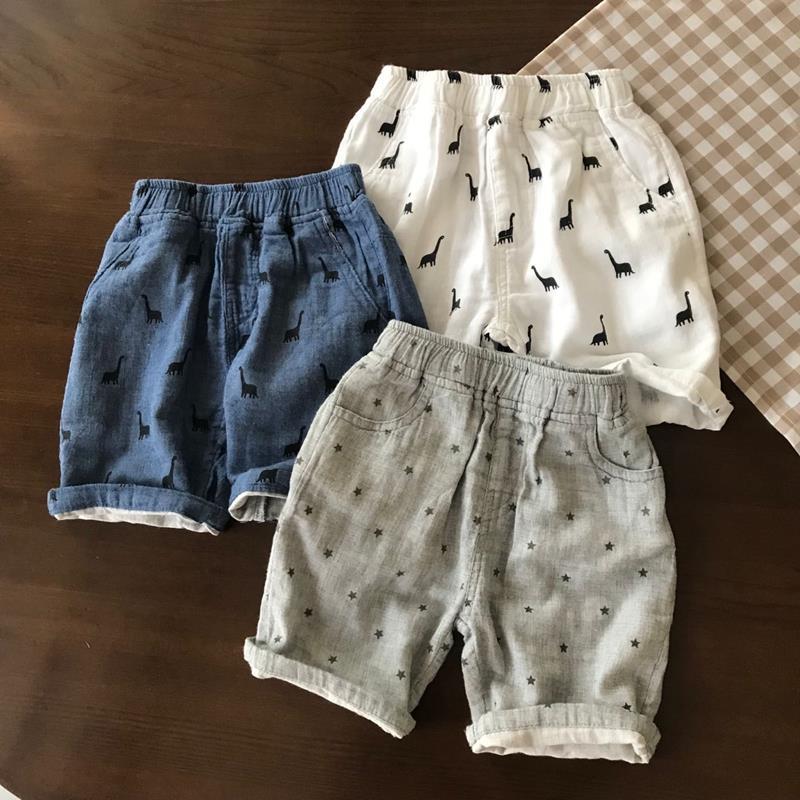 Quần short vải cotton thời trang mùa hè cho bé trai