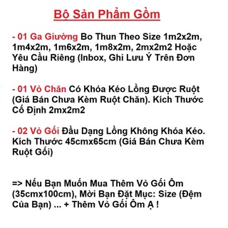 Bộ Chăn Ga Gối Cotton Poly Mẫu Hè Nhập Khẩu