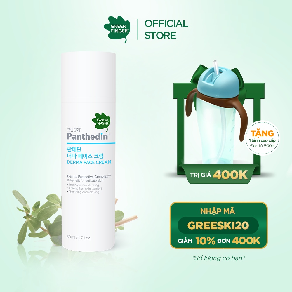 Kem Dưỡng Ẩm Da Mặt Cho Bé GREENFINGER PANTHEDIN FACE CREAM 50ml