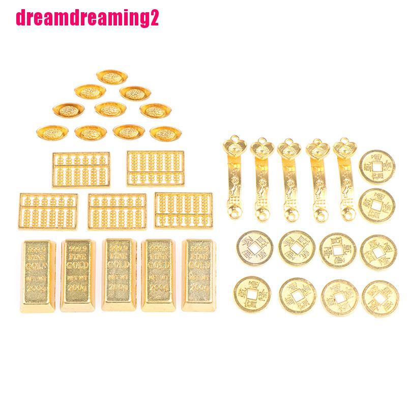 Mô Hình Gạch Vàng Mini Tỉ Lệ 1: 12 Trang Trí Nhà Búp Bê