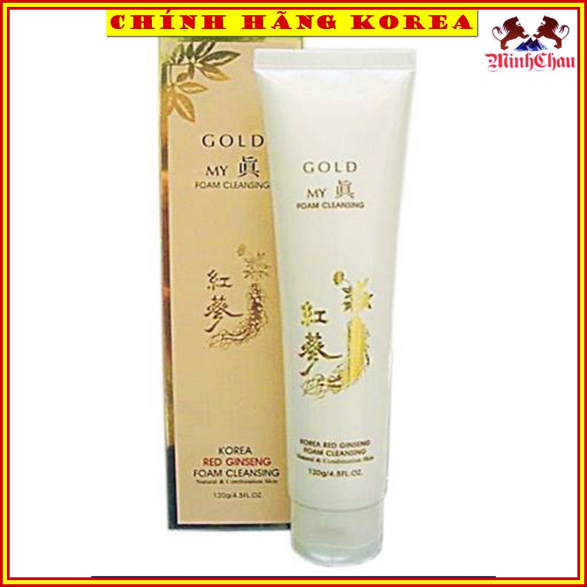 Sữa Rửa Mặt Hồng Sâm My Gold Vàng Hàn Quốc, minhchau