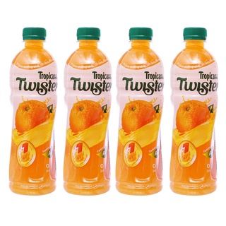 Combo 4 chai nước cam ép Twister Tropicana 455ml (Date mới 9 tháng )