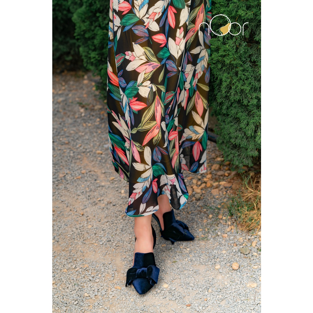 Váy Maxi Đi Biển Suông Dáng Dài Thiết Kế Bồng Bềnh Vetiver Thương Hiệu nOor - NV556