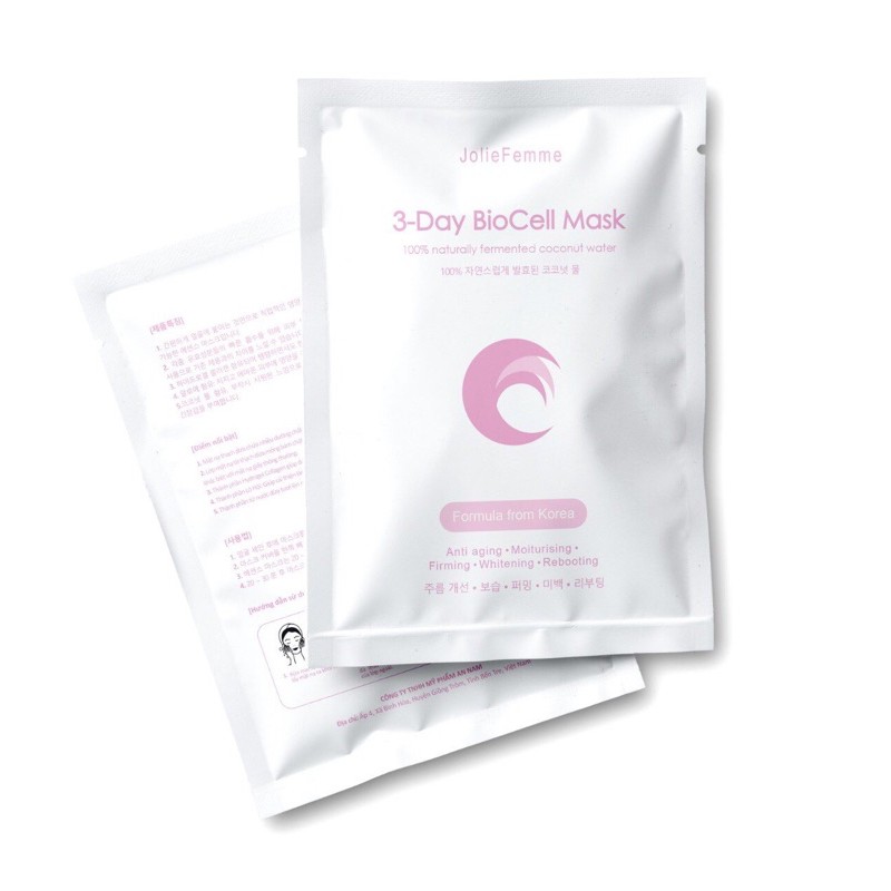 Hộp 6 miếng Mặt nạ thạch dừa thiên nhiên bổ sung Collagen, làm mờ vết thâm,giúp làn da trắng sáng