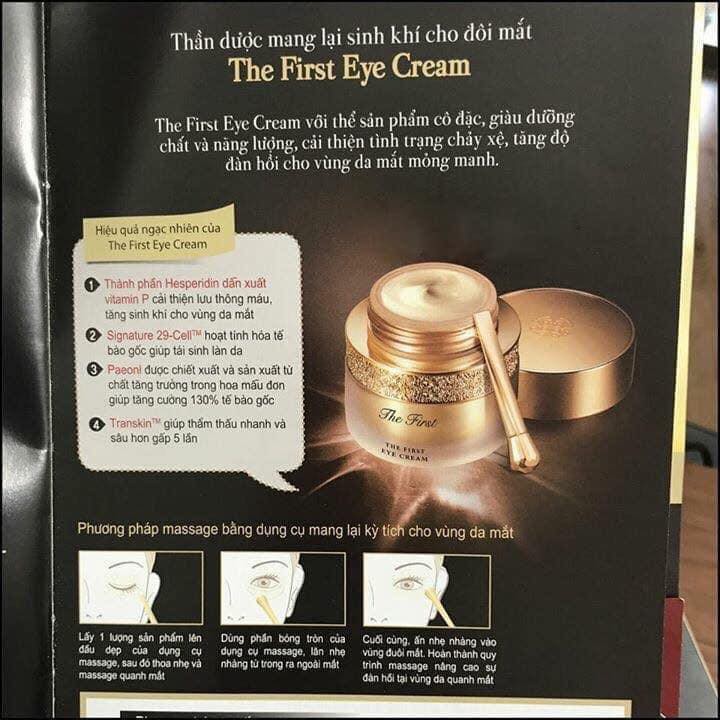 Xả gói kem dưỡng mắt Ohui The First Eye Cream giúp cải thiện chạy xệ và tăng đàn hồi cho da vùng mắt,... | BigBuy360 - bigbuy360.vn