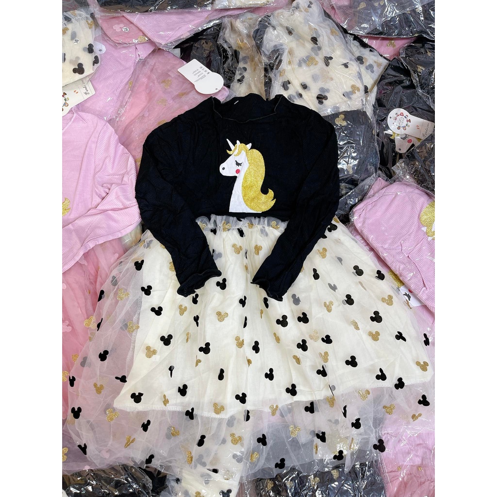 Váy Pony chân voan chất đẹp cực xinh cho bé
