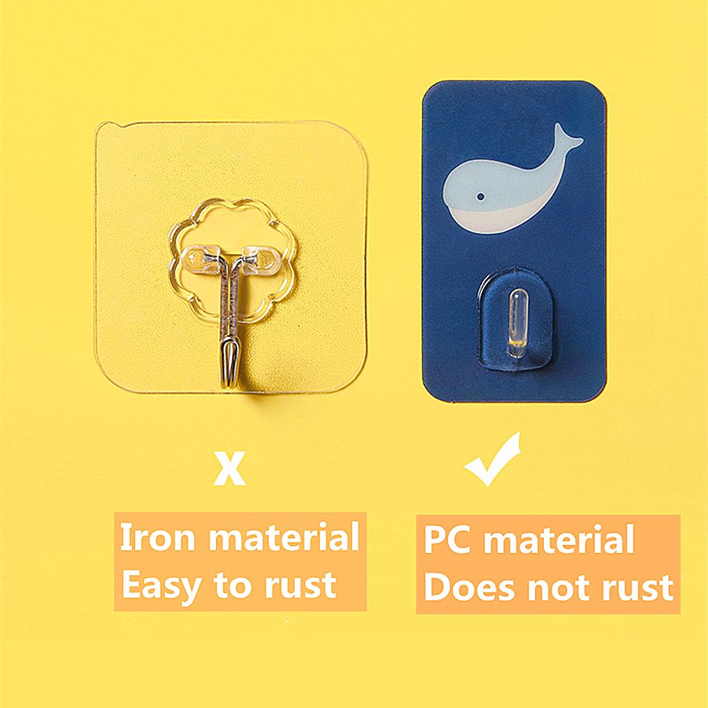Móc treo tường dính UUMIR thiết kế động vật hoạt hình dễ thương chịu lực tốt không để lại dấu