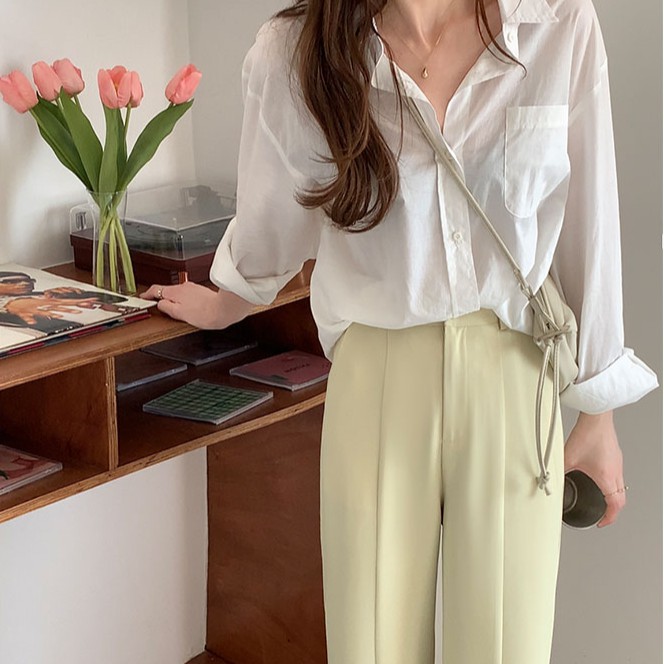 Quần Ống Rộng Lưng Cao Xẻ Tà 42650 | BigBuy360 - bigbuy360.vn