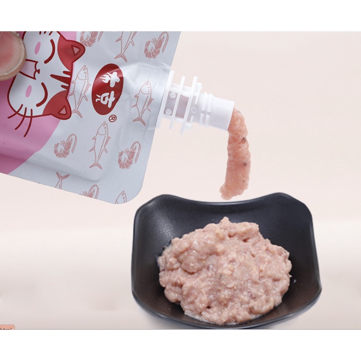 Pate Pet snack gói có nắp 90g súp thưởng bổ sung dinh dưỡng cho mèo