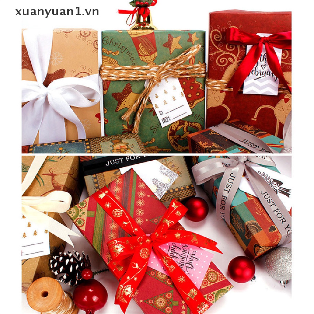Cuộn Giấy Gói Quà Giáng Sinh / Sinh Nhật / Đám Cưới DIY