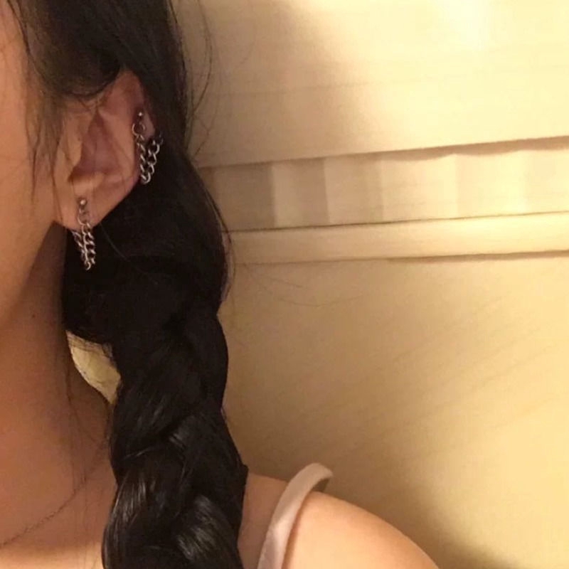 Khuyên Tai Phối Xích Dài Cá Tính Độc Đáo Hợp Thời Trang