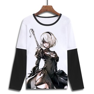 Áo Thun Dài Tay In Hình Game Vedfgf Neil Mechanical Era 2b Sister 9s Cá Tính