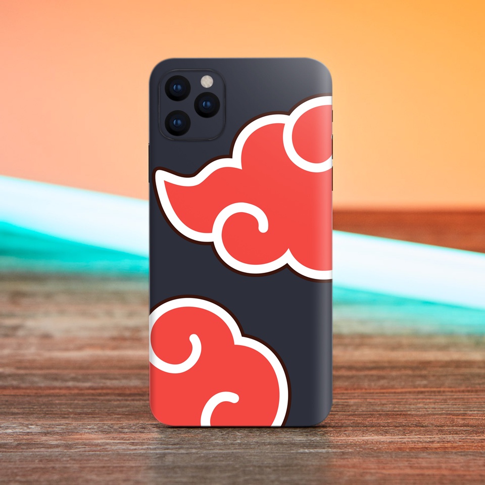 Miếng Dán Skin Điện Thoại In Hình Akatsuki Naruto Cho Iphone 6/ 7/ 8/ X/ XS/ 11/ 11 Pro Max Và Các Dòng Máy Android