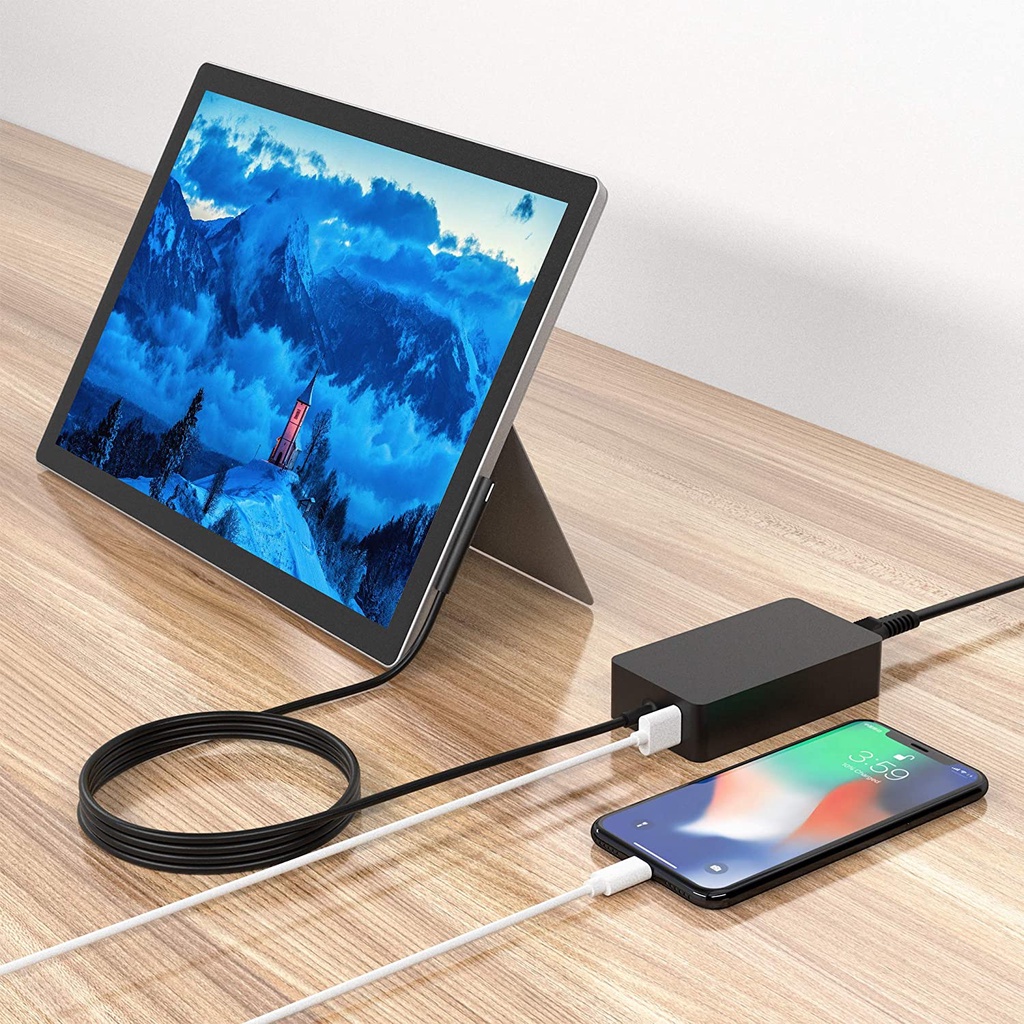 Bộ Sạc 36 / 44 / 65W Cho Bề Mặt Sách Microsoft Surface Pro 8 Pro 3 / 4 / 5 / 6