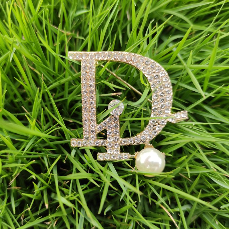 Ghim Cài Áo Hình Vòng Nguyệt Quế Đính Đá Và Ngọc Trai Thời Trang Cho Nữ