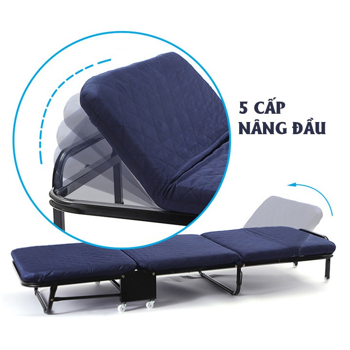 Giường gấp gọn đa năng - NIKITA GB75 - Có bánh xe thuận tiện di chuyển | BigBuy360 - bigbuy360.vn