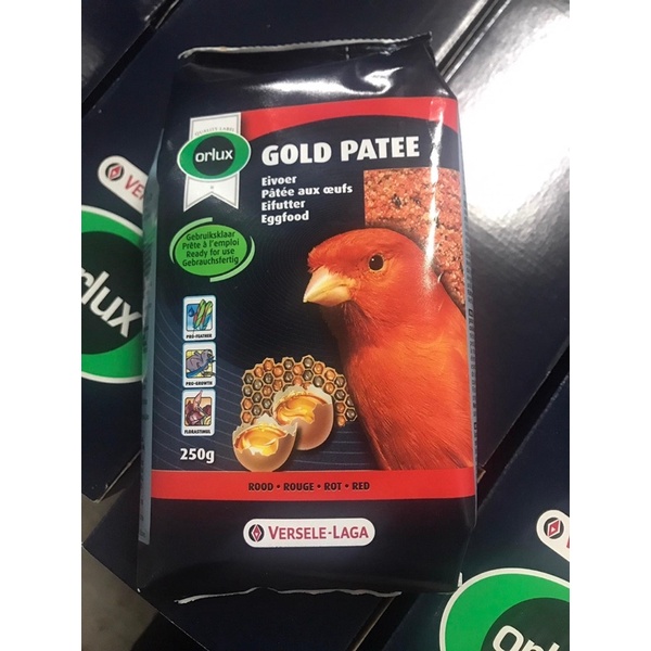 Cám trứng cho hoàng yến/ hồng yến Gold Patee túi seal 250gr hoặc chia lẻ từ thùng lớn nhập Bỉ