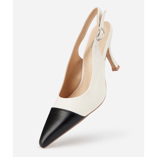 Giày cao gót nữ quai hậu slingback gót nhọn 9cm Marypaz xuất Tây Ban Nha chuẩn auth phom siêu đẹp đi êm