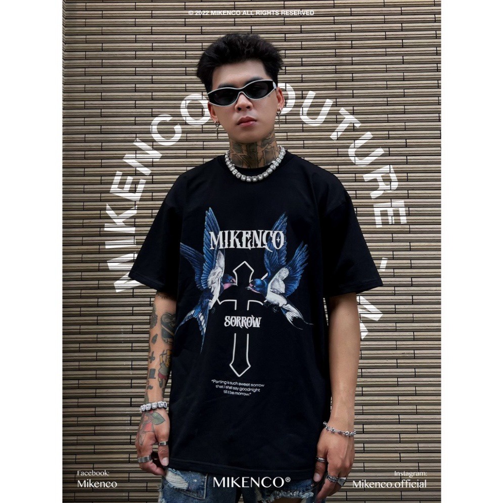Áo Mikenco SORROW tshirt chính hãng chất cotton đẹp, Áo phông nam nữ SORROW hoạ tiết 5D sành điệ