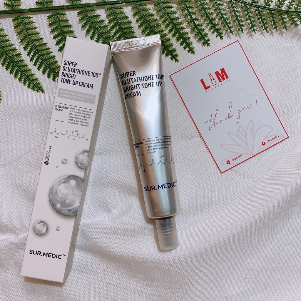 Kem Dưỡng Trắng Da Cao Cấp Sur Medic Super Glutathione 100 Brigh Trắng Da Mờ Thâm Ngăn Ngừa Lão Hoá