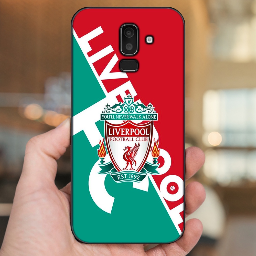 Ốp lưng Samsung J8 viền đen in hình Liverpool FC