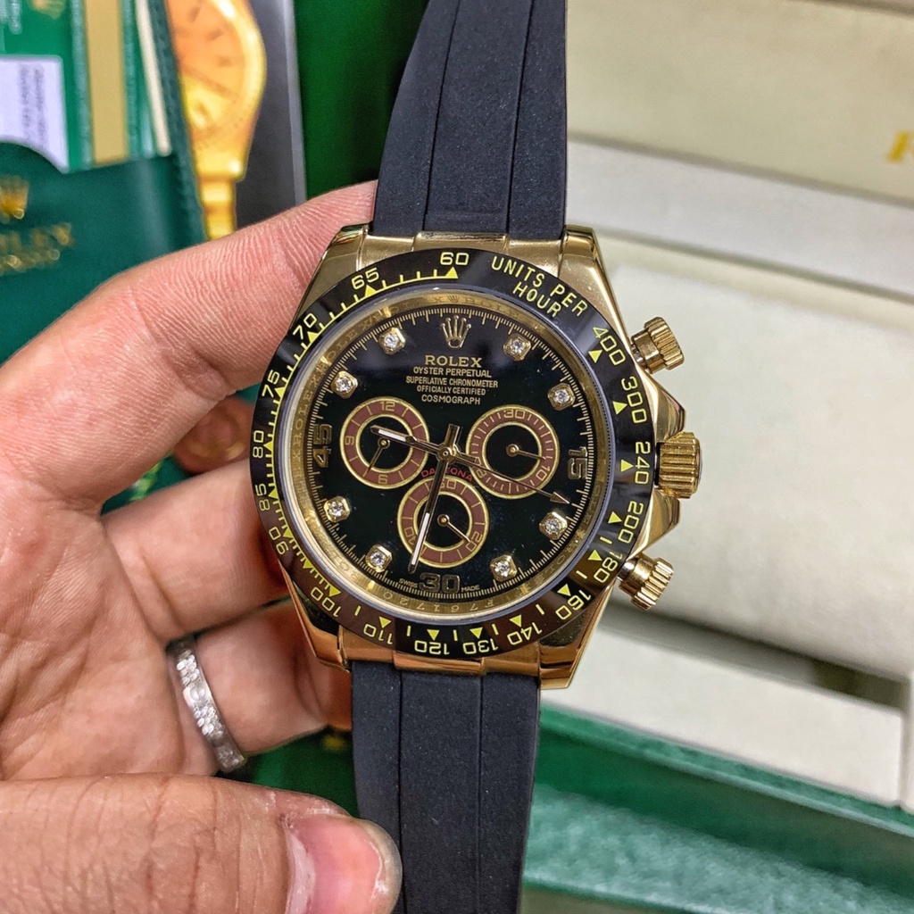 Đồng hồ nam Rolex daytona dây Silicon - bảo hành 24tháng
