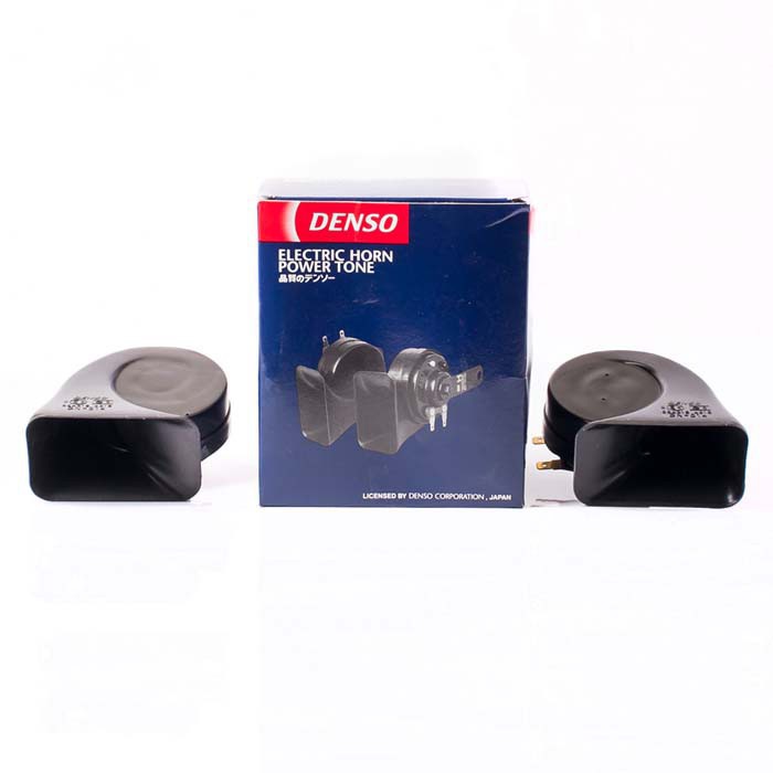 Bộ 2 còi sên Denso cho xe ô tô - kèm 2 rắc còi đi kèm Độ bền và tiếng kêu hay 12V