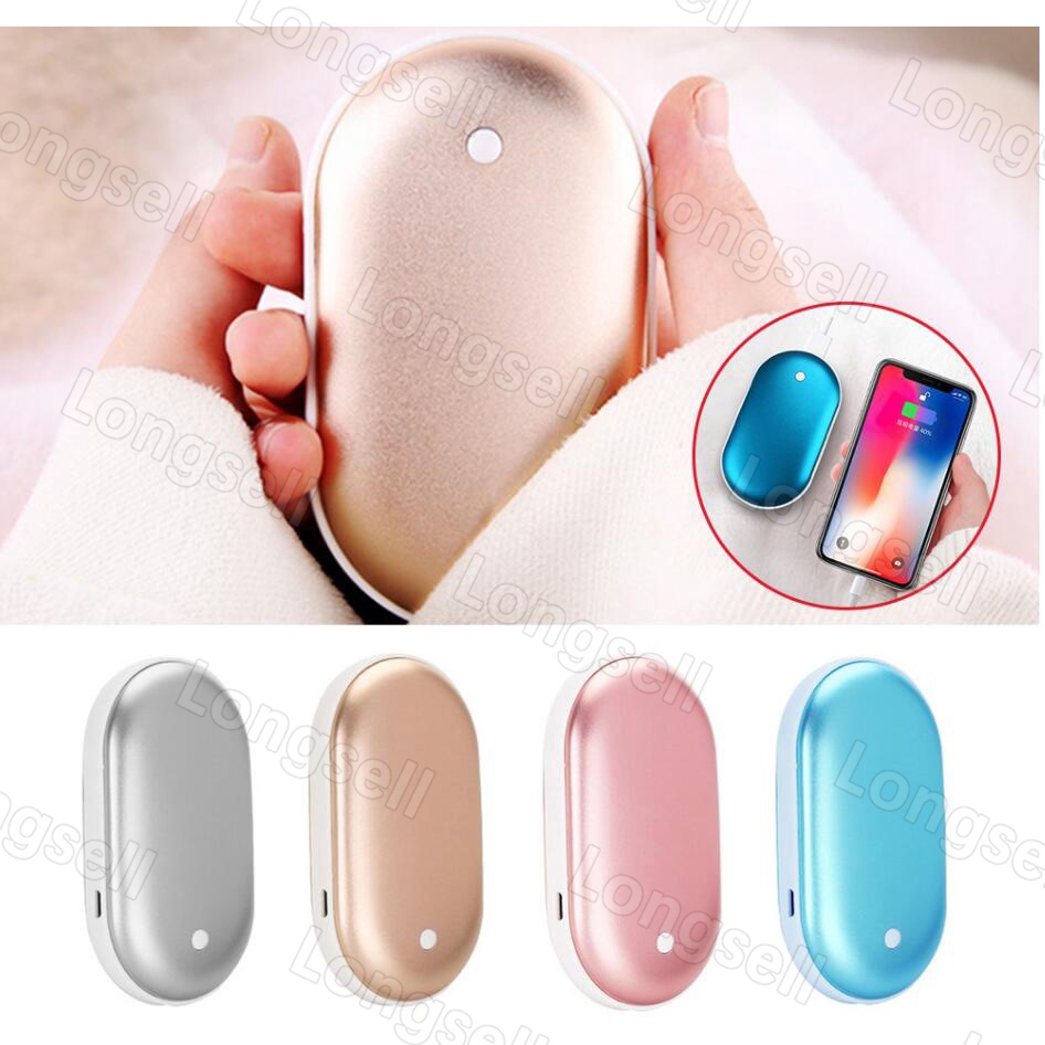 Máy Sưởi Ấm Tay 3 Mức Độ Mini Sạc USB Hai Mặt