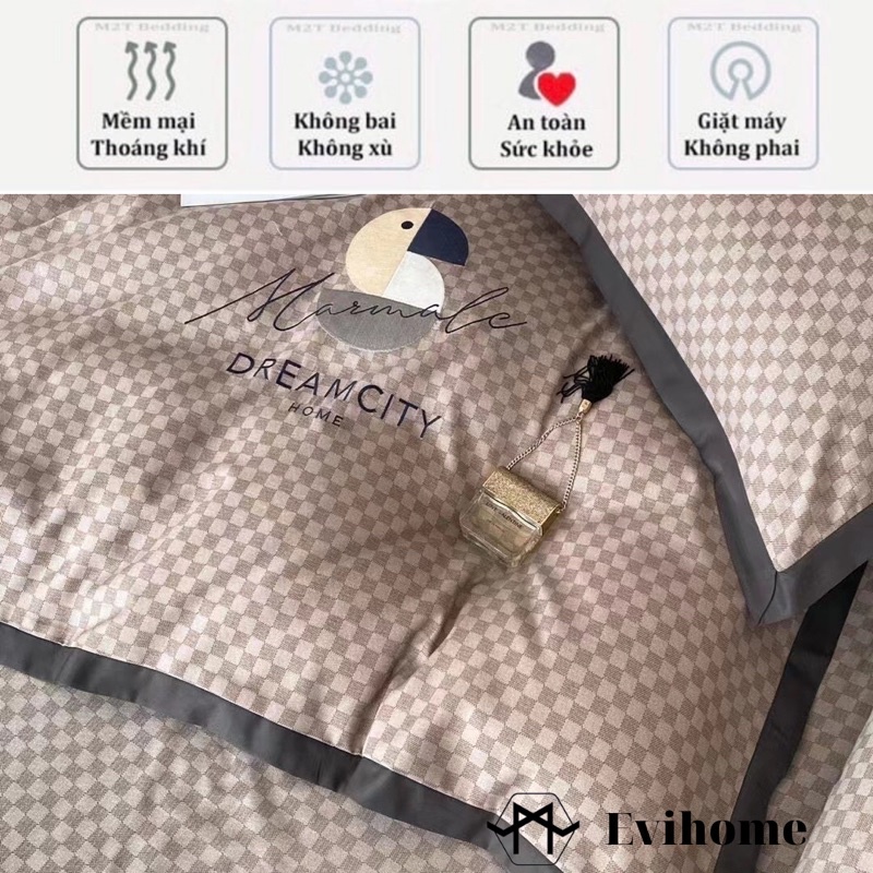 Bộ chăn ga gối Cotton linen DREAM CITY thế hệ mới sét này bên em mới về ạ❤️