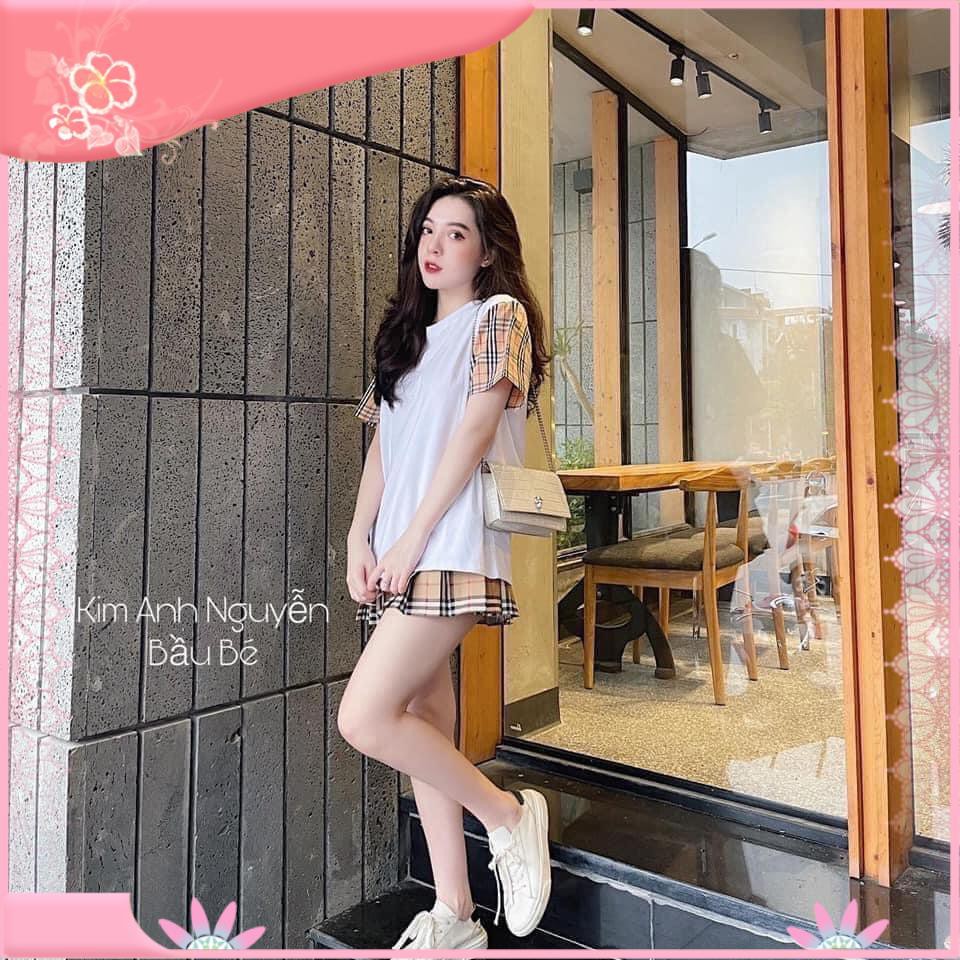 【Hàng sẵn sàng】 Sét áo thun kèm chân váy xòe CAMA STORE bbr