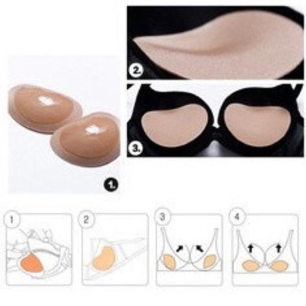 [Giá sỉ] 1 Đôi Đệm Ngực Silicon Chống Tuột Hình Trái Tim