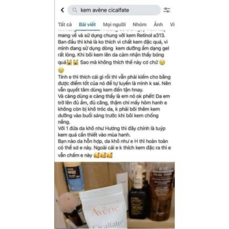 Kem Avene Cicalfate repair cream phục hồi da lành sẹo bản Pháp 40ml/100ml