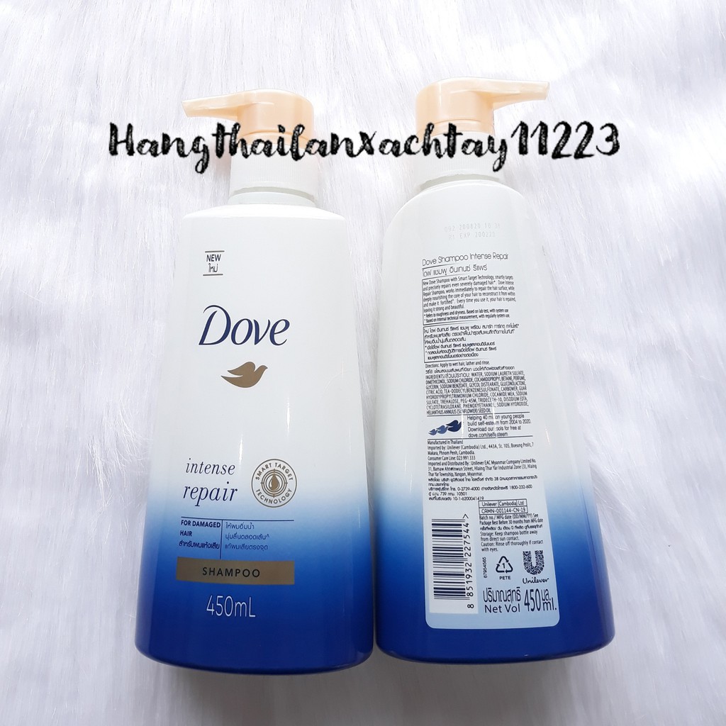 Dầu gội Dove Thái Lan 450ml PHỤC HỒI HƯ TỔN