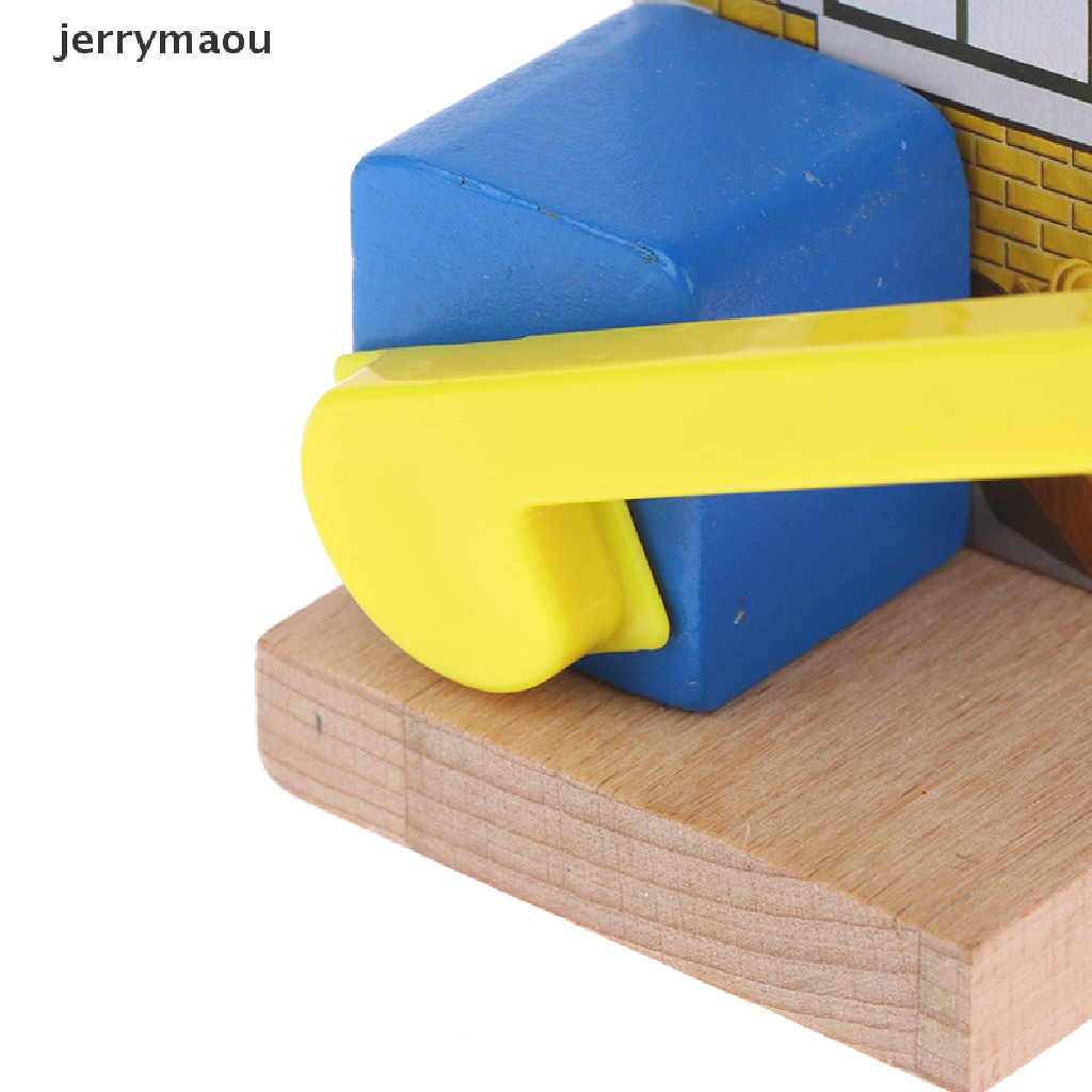 [JER] Đèn Giao Thông Bằng Gỗ Có Từ Tính Tương Thích Với Đường Ray Xe Lửa