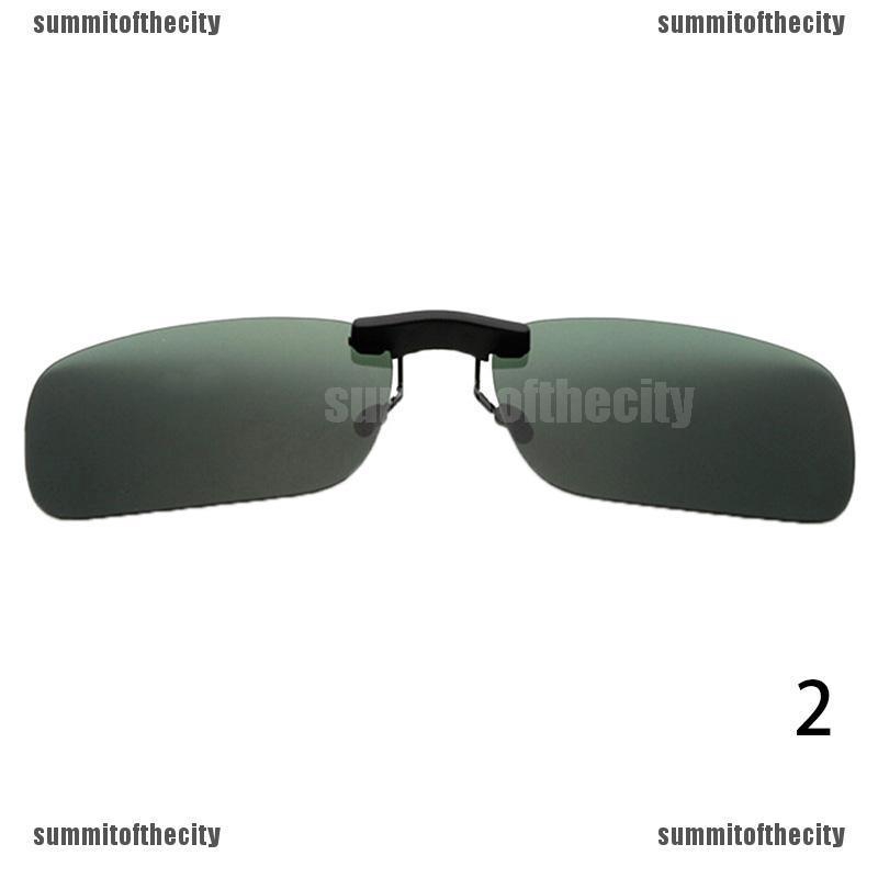 [THỜI TRANG NAM]Polarized Clip On Driving Glasses Sunglasses Day Vision UV400 Lens Night Vision