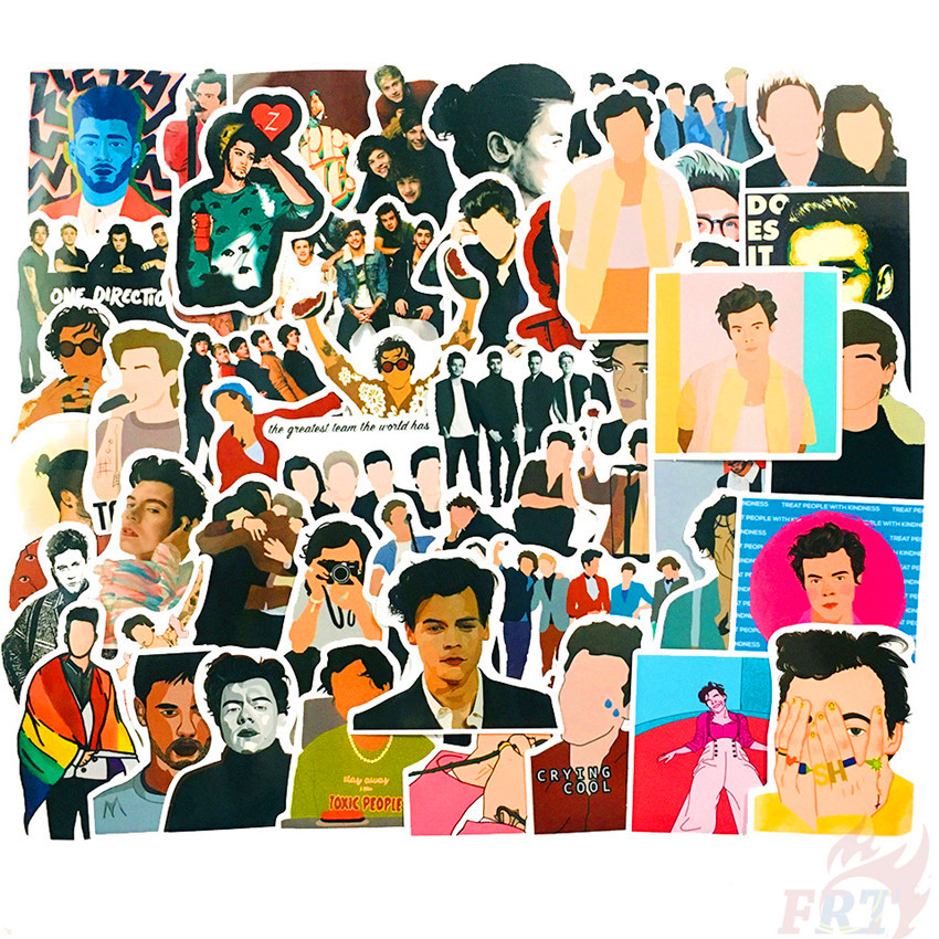 ❉ One Direction 1D - Series 03 Pop Music Band Stickers ❉ 50Pcs/Set Louis Tomlinson Harry Edward Styles Liam Payne Niall James Horan DIY Fashion Decals Doodle Stickers