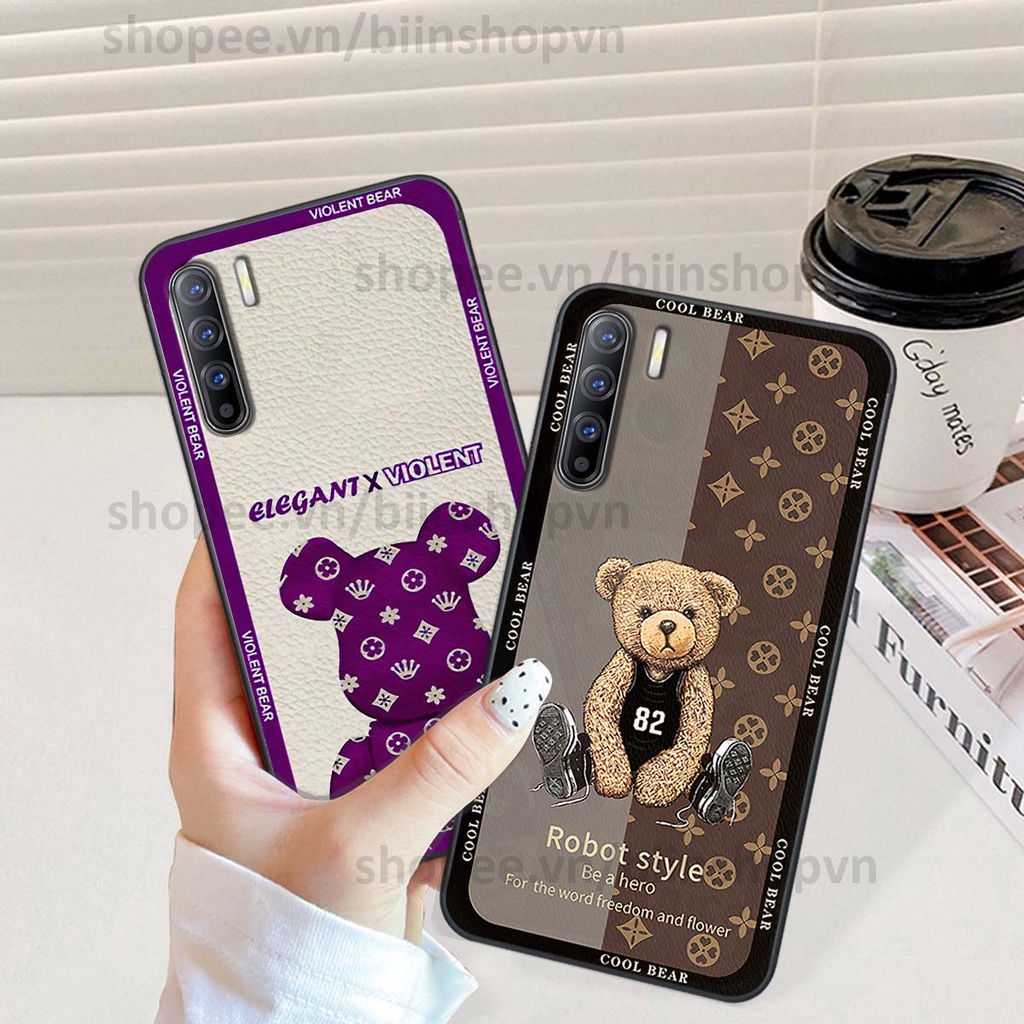Ốp Oppo Reno3 / Reno3 Pro / Reno 3 hình gấu bear brick đẹp độc lạ, thời trang, cá tính