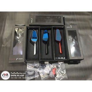 Gương kiếng hậu Rizoma 744 CNC mặt kính xanh - hàng loại 1 pass CNC cực đẹp