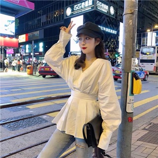 Áo sơ mi trắng chiết eo ❤️