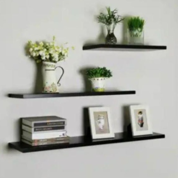 Bộ 3 kệ trang trí treo tường 40, 50, 60 x 15cm gỗ MDF KTT03