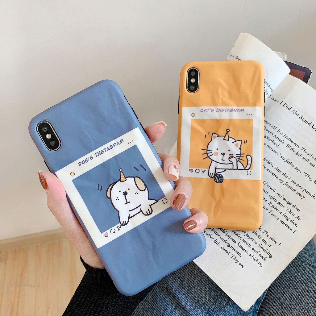 [ FREESHIP TỪ 50K TOÀN QUỐC ] Ốp lưng Iphone chó và mèo instagram | BigBuy360 - bigbuy360.vn