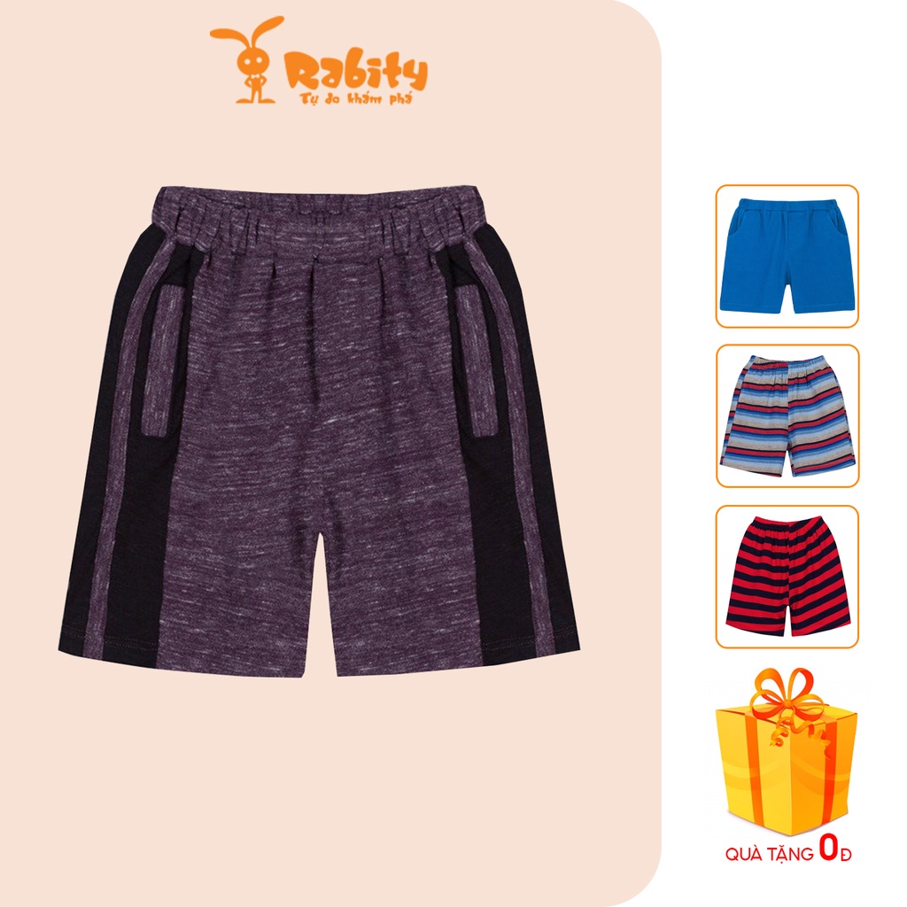 Quần short bé trai RABITY thun cotton cạp chun 9112.90036.91112