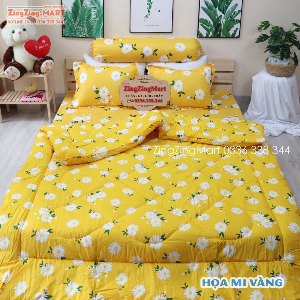 Chăn phao có kèm vỏ gối Cotton poly đẹp ( tùy phân loại nha)