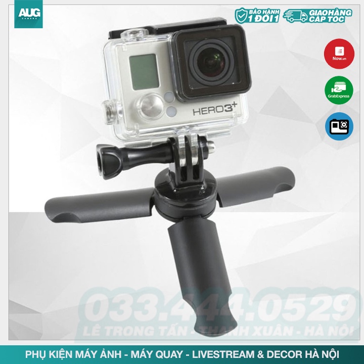 Tripod mini  Gậy chụp ảnh 3 chân hỗ trợ live stream, gậy shorty, Cho Máy Ảnh Gopro, Sjcam, anken, DJI Osmo