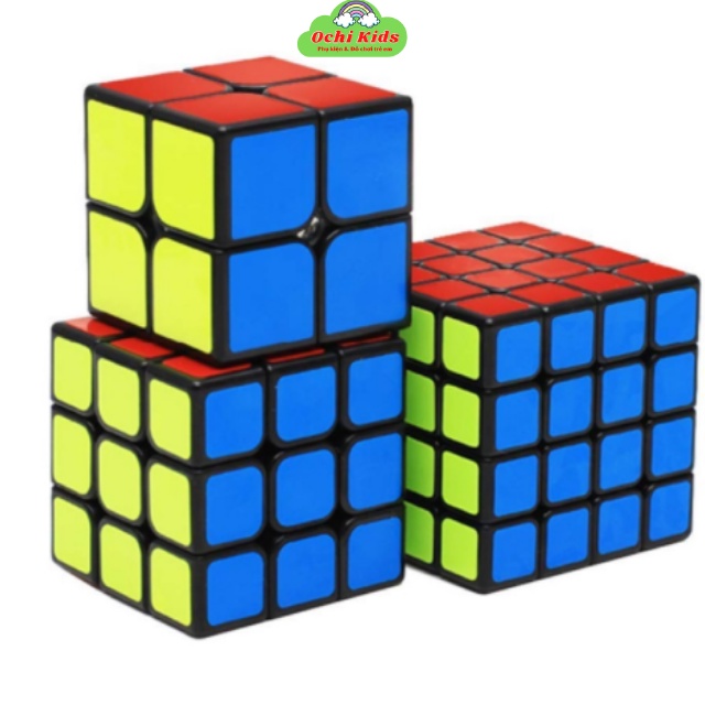 [LOẠI ĐẸP- CÓ HƯỚNG DẪN] Đồ Chơi Rubik Phát Triển Trí Tuệ, Bộ 8 Khối RuBic 3x3, 2x2, Rubic 4x4, 5x5, Tam Giác, Biến Thể