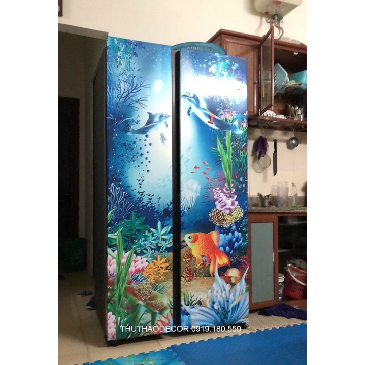 Sỉ - lẻ Miếng dán cho tủ lạnh cỡ đại SBS - Kích thước cm - TÁCH 2 TẤM