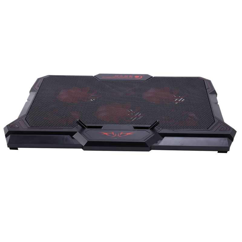 Coolcold Gaming Laptop Cooler Six Fan Led Screen Two Usb Port 2600Rpm Laptop Cooling Pad Notebook Stand For 12-17Inch For Laptop(Adjustment)