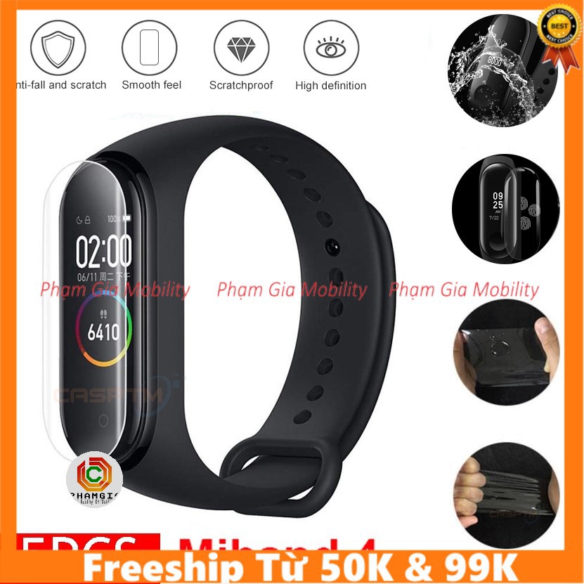 Combo hai miếng dán màn hình dẻo ppf cho Xiaomi Mi Band 4 / mi Band 5