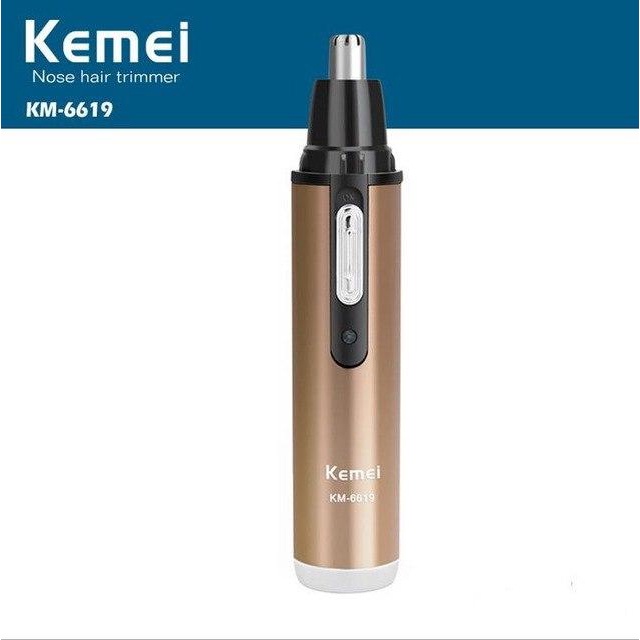 Máy Cắt Tỉa Lông Mũi Pin Sạc Kemei KM 6619