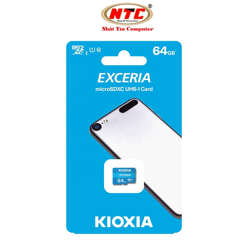 Thẻ nhớ MicroSDXC Kioxia Exceria 64GB UHS-I U1 100MB/s (Xanh) - Formerly Toshiba Memory